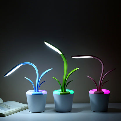 Plant Shaped Eye Protection LED Table Lamp