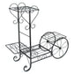 Flower Pot Plant Stand - Classical Design Iron Design Bookshelf - For Office Home Garden