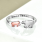 Mama Bear Rings 925 Sterling Silver Mothers Ring Mom Jewelry