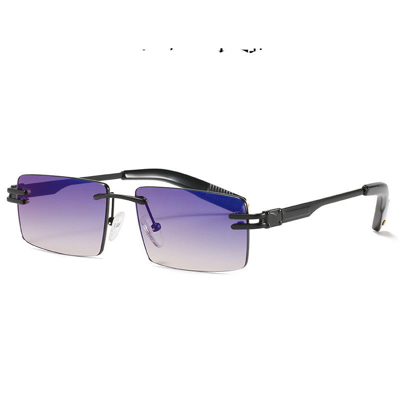 European And American Frameless Modern Sunglasses For Men And Women