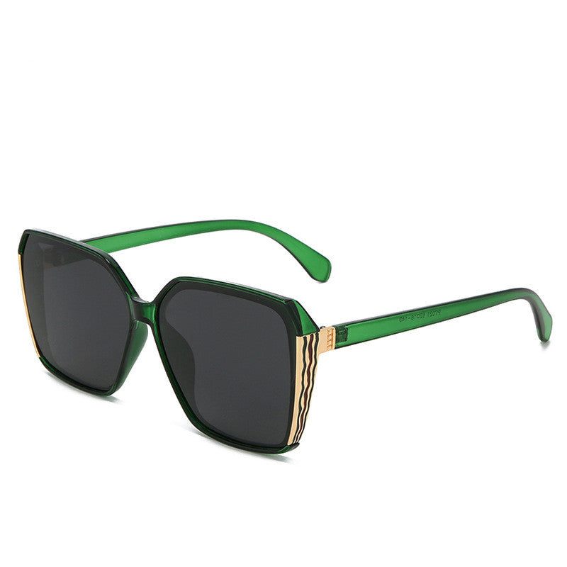 Large frame square glasses