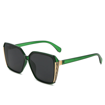 Large frame square glasses