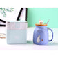 Heat-resistant Cute Cat Cup with Lid & Spoon