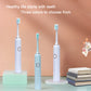 Electric Toothbrush Tongue Scraper 2 Brush Heads 5 Modes USB Rechargeable