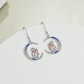 Mother Earrings Sterling Silver Mother Hold Child Moon Mom Dangle Earrings Jewelry Gifts