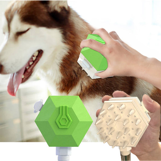 Multi-function Pet Grooming Brush With Shower Sprayer