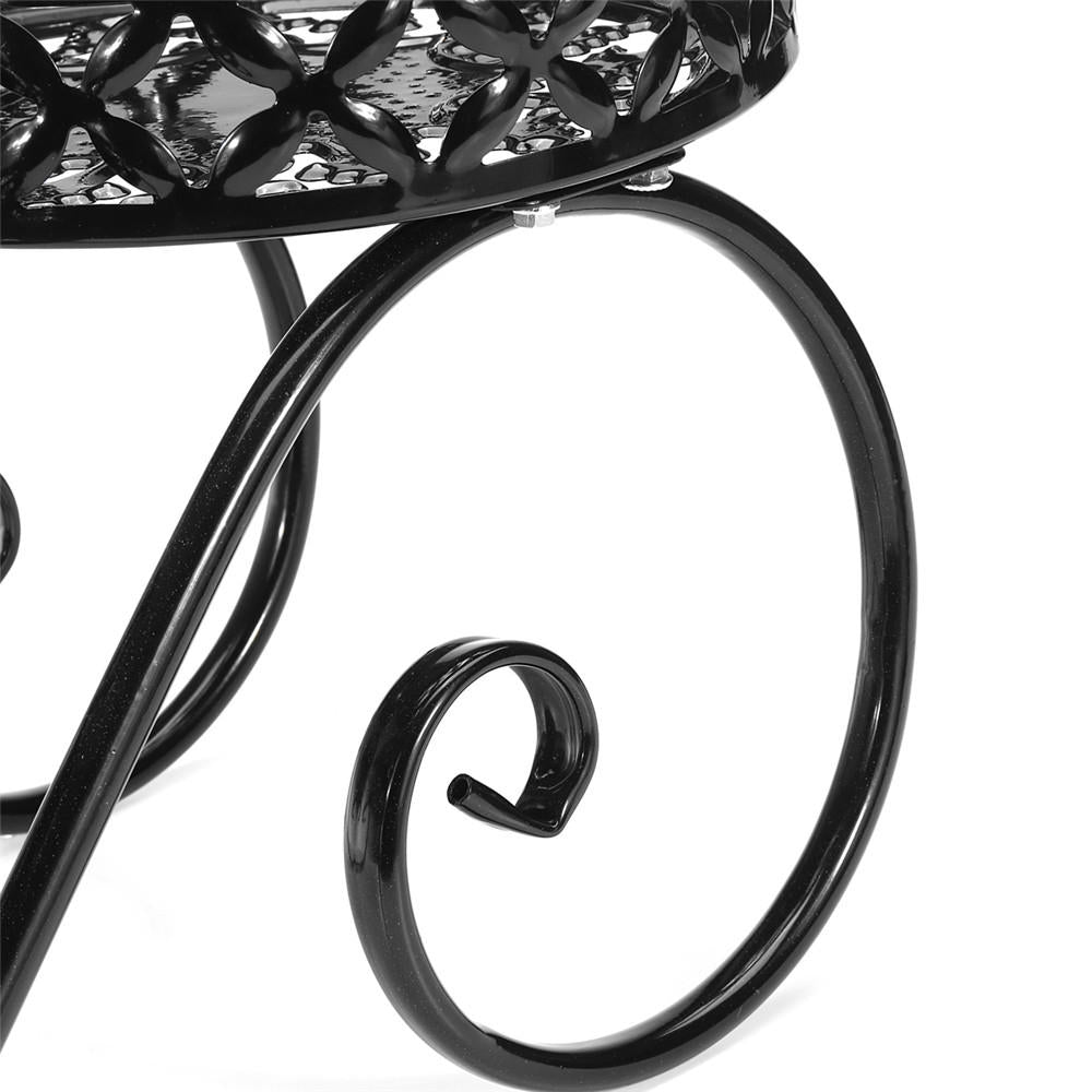 Wrought Iron Flower Pot High and Low Layer Living Room Balcony Floor Plant Stand