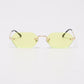 New Fashion Polygonal Frameless Sunglasses Women