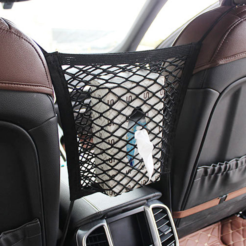 Rental Dog Barrier Seat Net Organizer Universal Elastic Auto In The Back Seat For Storage