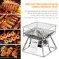 Portable Folding Non-stick Surface Stainless Steel BBQ Grill