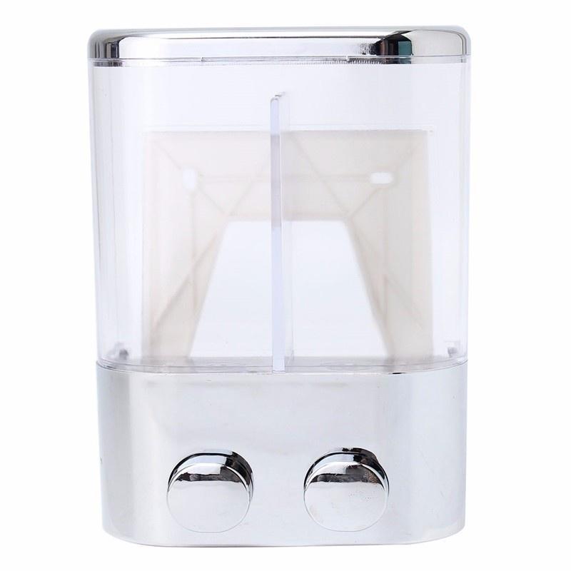 Dual Compartment Wall-Mount Liquid Soap Dispenser