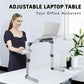RAINBEAN  Foldable Aluminum Notebook Stand With 2 CPU Cooling USB Fans With Mouse Pad
