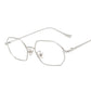 New Rectangular Small Sunglasses Polygonal Metal Men