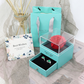 Eternal flower gift box Earring Necklace Pendant box couple ring box