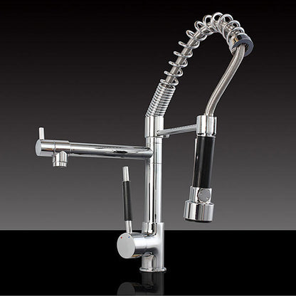 DEKLE Kitchen Sink Mixer Faucet - Pull Out Sprayer Tap - Single Handle - Tap Collapsible