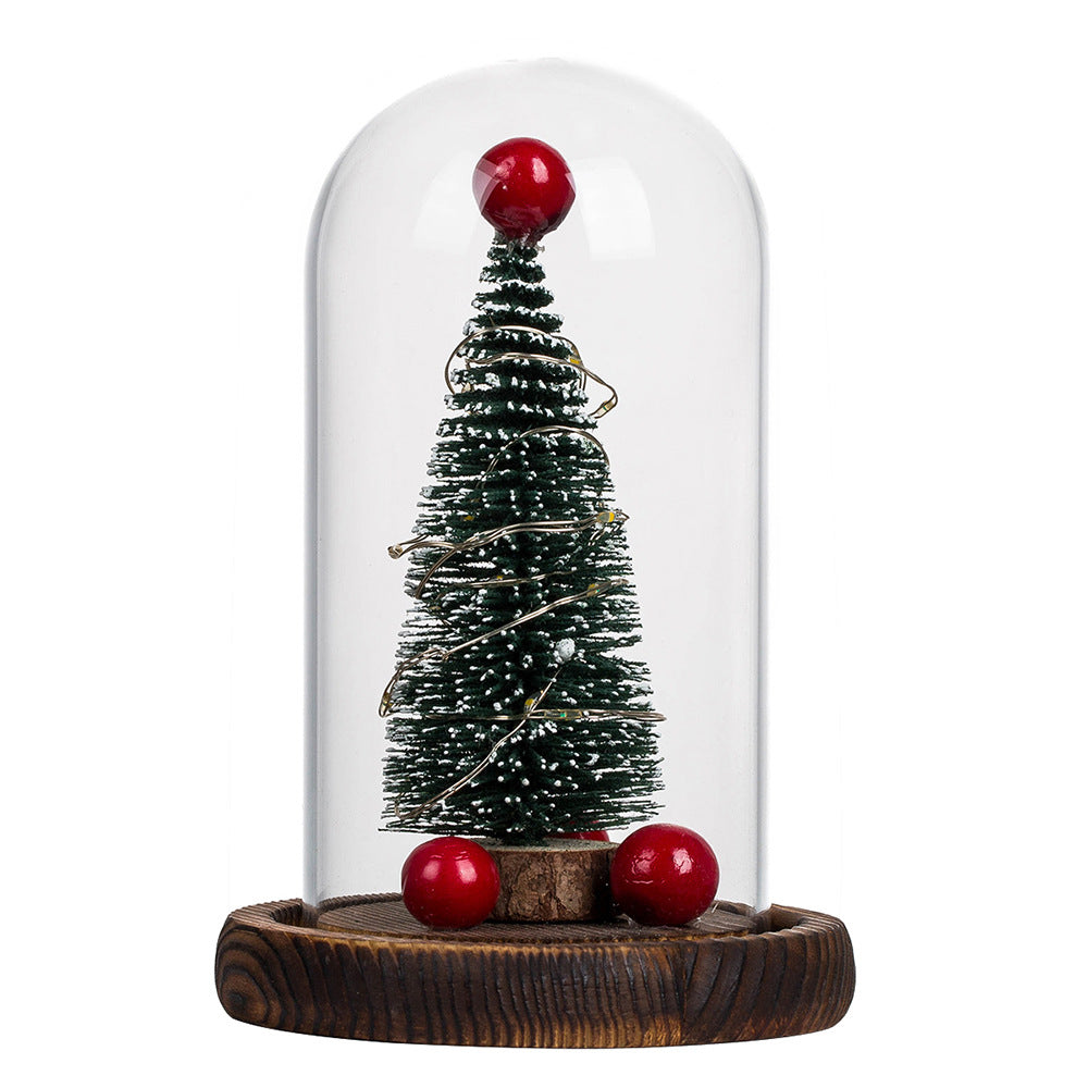 Creative LED Christmas Tree Decorations With Glass Cover