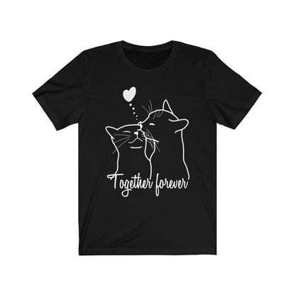 Cat Lovers - Together forever #1 - Unisex Jersey Short Sleeve Tee