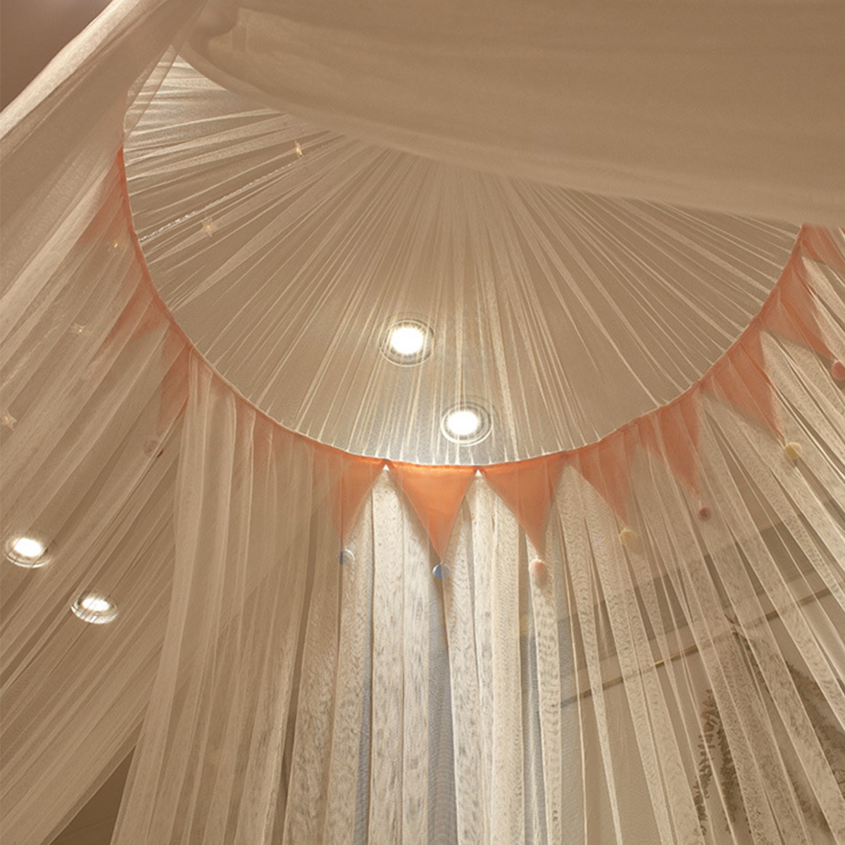 Ceiling-Mounted Mosquito Net - Easy Installation | Dustproof | Breathable | Foldable Bed Canopy