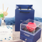 Eternal flower gift box Earring Necklace Pendant box couple ring box