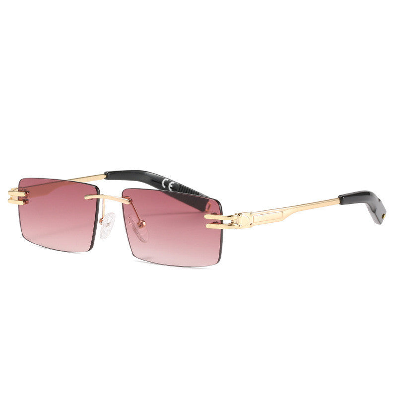 European And American Frameless Modern Sunglasses For Men And Women