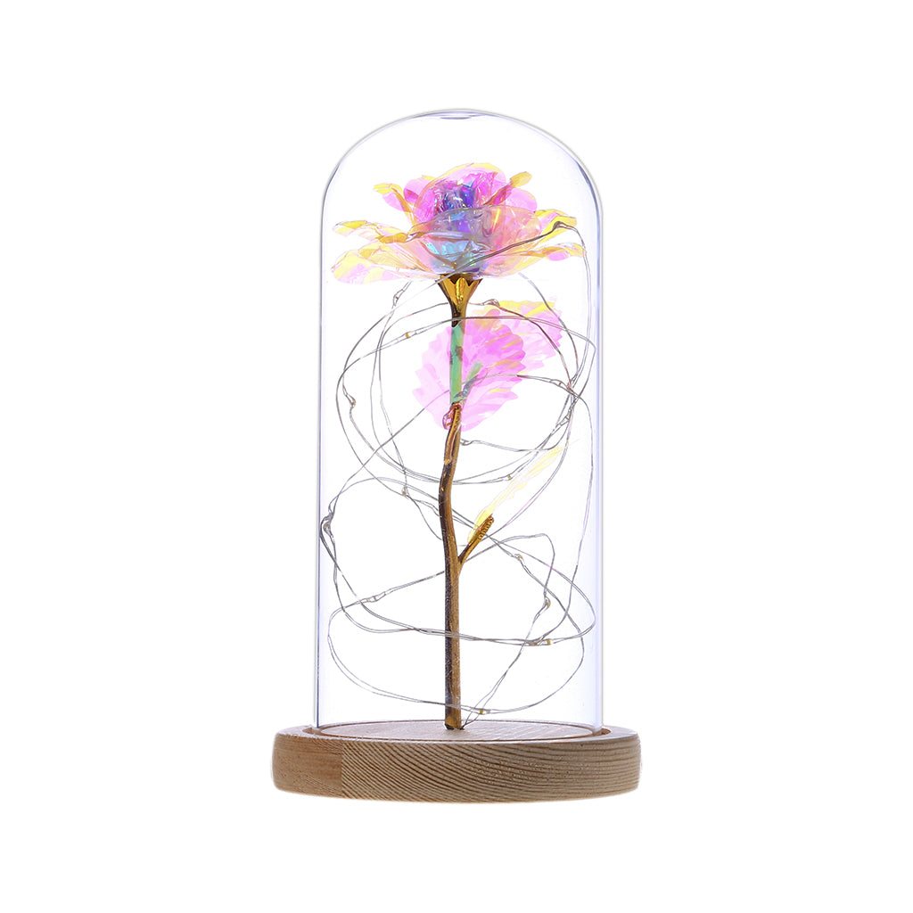 Forever Love Rose in Glass LED Night Light