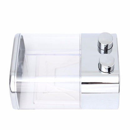 Dual Compartment Wall-Mount Liquid Soap Dispenser