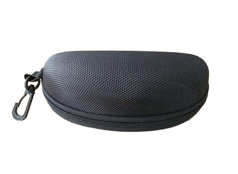 Zipper case firmly hooks glasses case