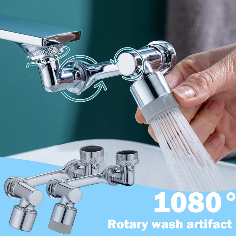 Universal 1080°  Swivel Aerator Multifunction Faucet Extender - Splash Resistant Shower