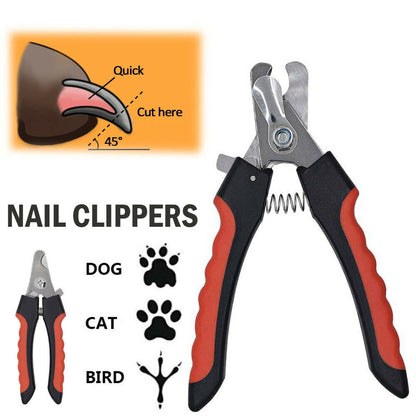Pet Nail Clippers With Safety Guard
