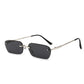 Hong Kong Style Men's Personality Yellow Square Rimless Glasses