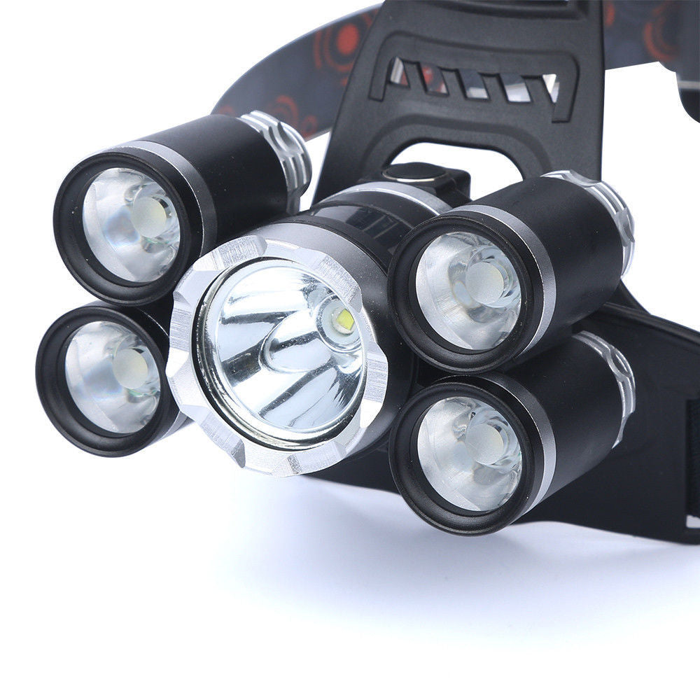 Powerful Strong Headlamp NEW Headlight Waterproof Head Lamp Light Torch Camping Hiking Hunting