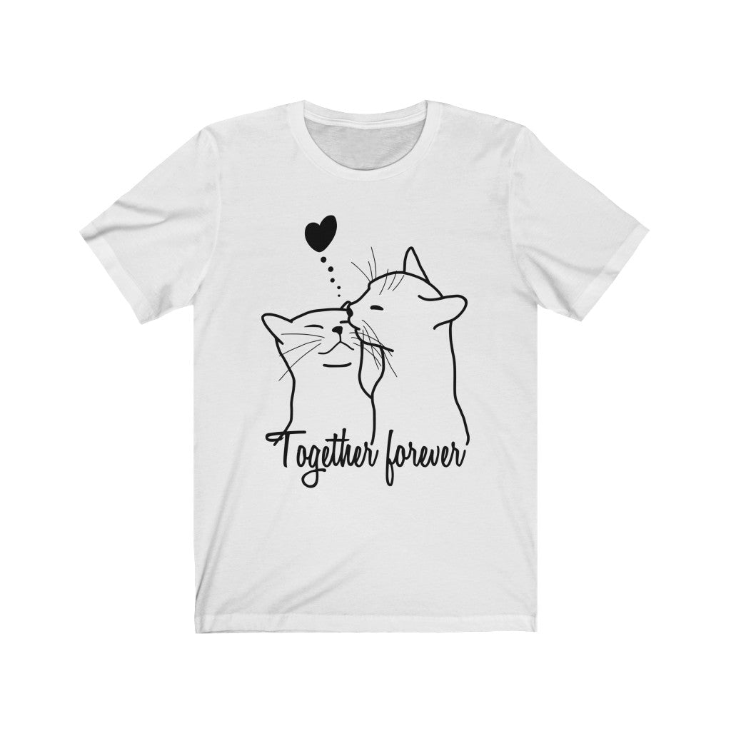 Cat Lovers - Together forever #1 - Unisex Jersey Short Sleeve Tee