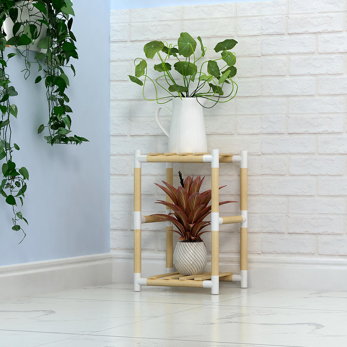 Multi-Tiers Wooden Plant Stand - Indoor|Outdoor
