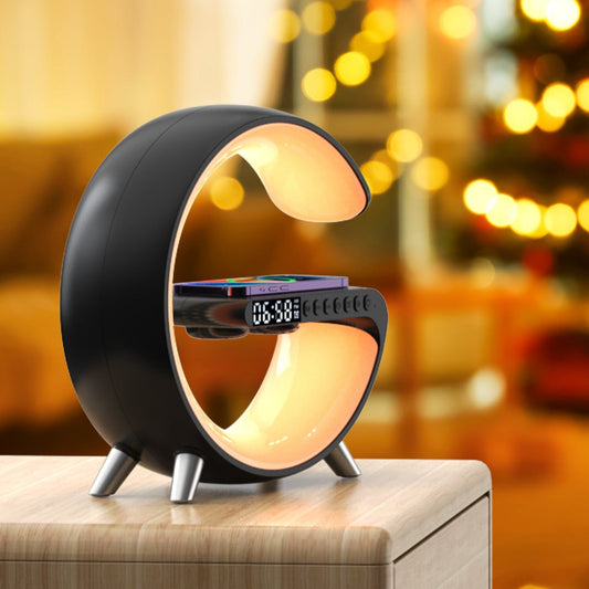 NIXOO™ Intelligent Atmosphere Lamp With Bluetooth Speaker | Wireless Charger | Clock | Alarm