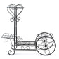 Flower Pot Plant Stand - Classical Design Iron Design Bookshelf - For Office Home Garden