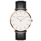 Minimalism Casual Leather Strap Waterproof Watch For Men & Women
