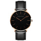 Minimalism Casual Leather Strap Waterproof Watch For Men & Women