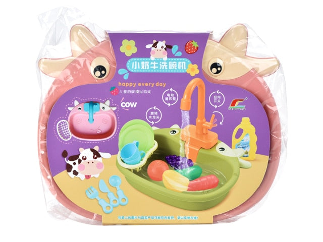 Electric Wash Sink Toy Set