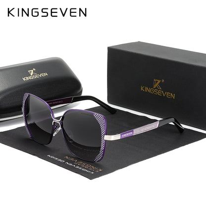 KINGSEVEN Butterfly Style Design Polarized Gradient Lens Sunglasses For Women  - UV400 Protection