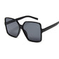 Black Square Oversized Sunglasses For Women