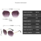 Fashion Brand Design Vintage Rimless Pilot Sunglasses For Women