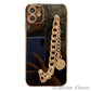 Luxury Plating Glossy Metal Coin Bracelet Chain Soft Case For iPhone