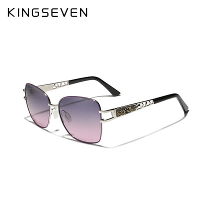 KINGSEVEN Elegant Design Fashion High Quality Stainless Steel Polarized UV400 Women Sunglasses