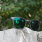 Photochromic Wood Grain Frame Prescription Myopia Sunglasses