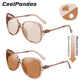 Fashion Oversized Chameleon Photochromic Polarized Sunglasses
