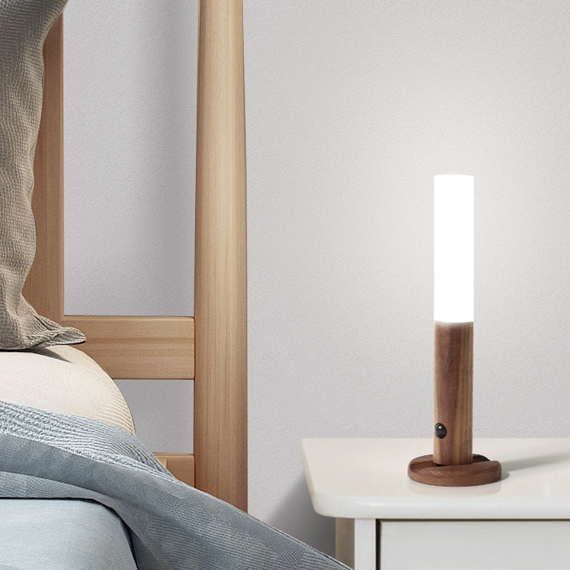 Creative Intelligent Wooden Motion Sensor Night Light