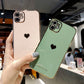 Electroplated Shockproof Protective Cover iPhone Case With Heart