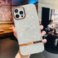 Luxury Dream Shell Glossy Marble Clear Case For iPhone