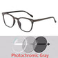 Photochromic Wood Grain Frame Prescription Myopia Sunglasses