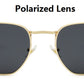 Hexagon Metal Frame Sunglasses For Women